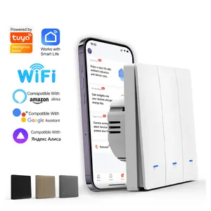 Tuya Zigbee smart Wall switch Zero Fire Single Fire N+L L 3Gang Wireless Remote Control Light Switch Work Alexa Google Home