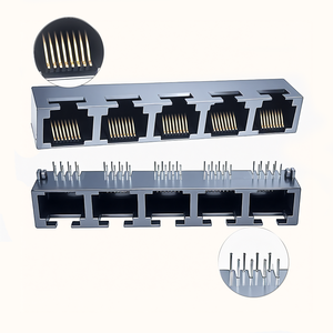 Connettore RJ45 Modulare 1x2 Dura Dual Port con LED, Schermato, per Reti Fast Ethernet, Compatibile con Cat 5, 5e, 6, 6a, 7, 8, RJ11, RJ12, 45, 8P8C - Product Image 5