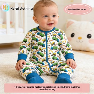Mono de bebé recién nacido popular, suave, con pies cubiertos, flexible y transpirable, ideal para <span class=keywords><strong>dormir</strong></span> y descansar. - Product Image 3