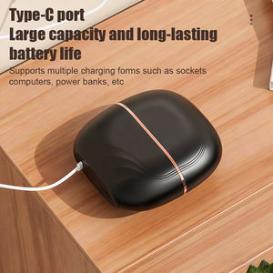 Pettine Lisciante Portatile a Riscaldamento Rapido per Viaggi, Mini Spazzola Elettrica Senza Fili per Acconciature con Custodia - Product Image 6