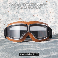 Lunettes de moto style Harley, lunettes de casque rétro, coupe-vent, sable, vélo électrique, demi-casque respirant et sûr