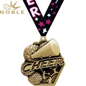 स्टार सजाए रिबन मेगाफोन के साथ महान चीयरलीडर पदक - Product Image 1