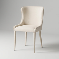 Chaise de salle à manger nordique, vente directe d'usine, chaise d'appoint moderne de luxe Nicola Slope en tissu pour la maison et la cuisine
