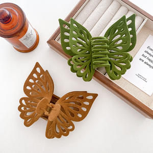 HONEY 13,7 CM Pattes de poil de <span class=keywords><strong>Papillon</strong></span> Otoño e Invierno Garra de pelo de <span class=keywords><strong>mariposa</strong></span> de gran tamaño - Product Image 3