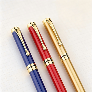 Stylos Gel Métalliques Multicolores pour Entreprises, Vente en Gros, Pointe 0,5 mm, Luxe, Signature Personnalisée, Cadeaux d'Entreprise pour Clients, Encre Bleue <span class=keywords><strong>Koray</strong></span> - Product Image 2