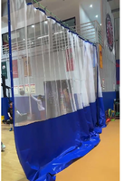 Cloison de gymnase pliable multifonctionnelle personnalisable pour intérieur, ignifuge, insonorisante, résistante aux rayures et aux salissures