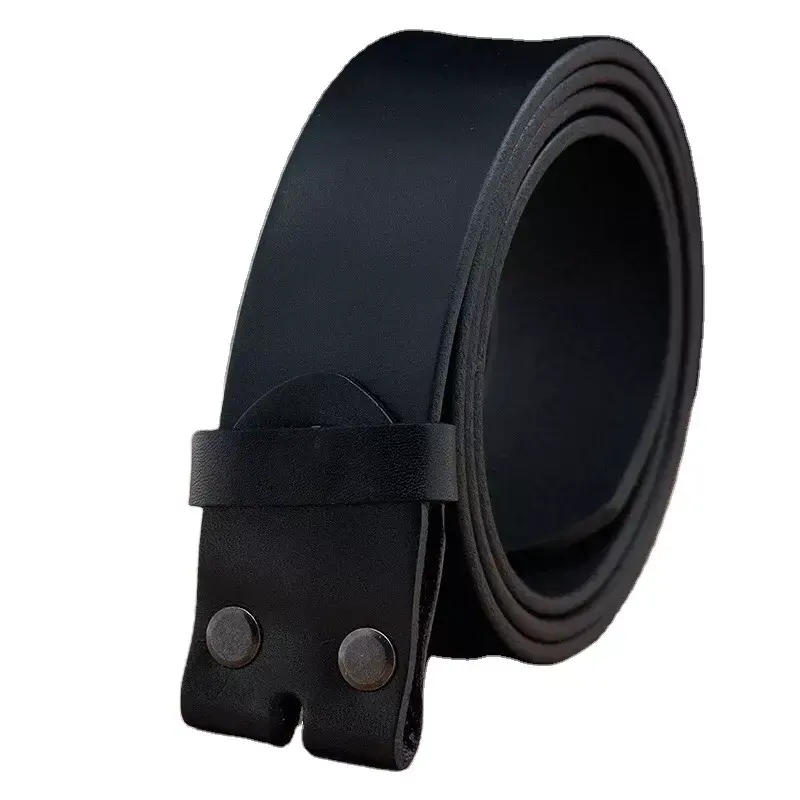 Full Grain Leather Belt Strap Pu/cowhide Leather 3.8 Width Black Leather Western Belts for Men in Stock