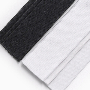 Bán buôn tùy chỉnh dệt kim ban nhạc đàn hồi 10mm-70mm trắng đen Polyester cho hàng may mặc giày cao su bọc 5cm chiều rộng 50 yards moq - Product Image 5