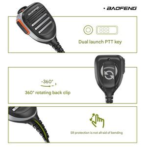 Di động Baofeng đài phát thanh phụ kiện kép ra mắt <span class=keywords><strong>PPT</strong></span> Key Micro chống thấm nước cho Walkie Talkie Baofeng uv9r 888S k Đầu loạt - Product Image 3