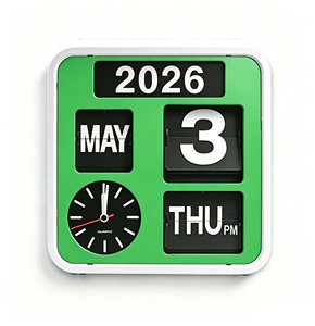 <span class=keywords><strong>Reloj</strong></span> de Pared con Calendario de Hojas Intercambiables para Decoración del Hogar - Product Image 4