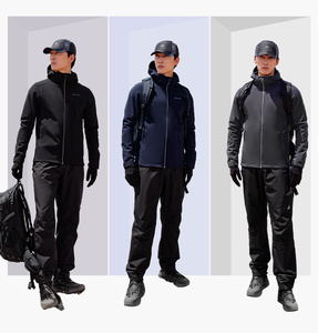 PELLIOT <span class=keywords><strong>Veste</strong></span> Softshell de <span class=keywords><strong>randonnée</strong></span> imprimée pour adultes, légère et de qualité supérieure, avec doublure en polaire pour l'extérieur - Product Image 3