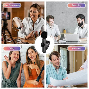 Microphone à réduction de bruit pour influenceurs en ligne et streamers en direct, réception sans obstruction sur 20 mètres, ventes en direct - Product Image 5