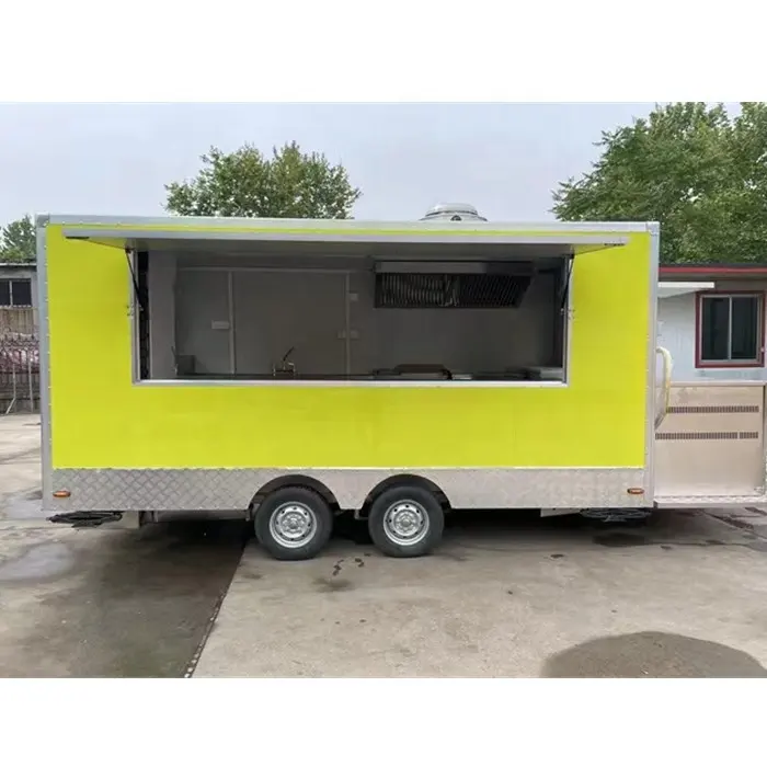 Mobiele Keuken Hotdog Automaten Pizza Food Truck Airstream Bbq Concessie Fastfood Trailer Auto Usa