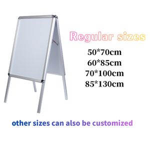 Support d'affichage en forme de A avec cadre à clipser, directement de l'usine, avec dimensions personnalisées pour la publicité et les annonces - Product Image 3