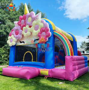 Château gonflable coloré combiné en PVC, combo gonflable commercial pour enfants - Product Image 3