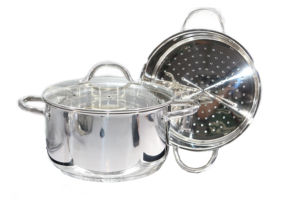 Ensemble de casseroles en acier inoxydable multifonctionnel JL avec poignée, couvercle en verre, marmite à <span class=keywords><strong>couscous</strong></span>, batterie de cuisine - Product Image 3