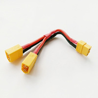 Câble adaptateur XT30 vers XT60, connecteur convertisseur en silicone 14AWG pour chargeur de batterie