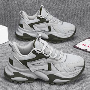 Winter Sporty All Seasons Fashion Sports Shoes Cushioning Anti-slip <b>Waterproof</b> Genuine Leather Upper Fabric Mesh Casual Walking - Product Image 5