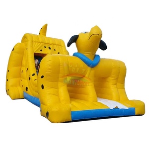 Scivoli gonfiabili su ordinazione del puntatore dello scorrevole giallo del cane degli scivoli gonfiabili su ordinazione della fabbrica dei gonfiabili orientali - Product Image 1