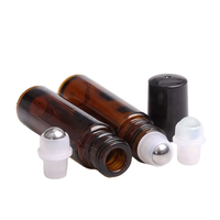 Flacon compte-gouttes en verre ambré pour huiles essentielles 10 ml