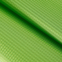 Tissu extensible respirant écologique résistant à l'abrasion imperméable à motif à carreaux bicolore 200D en maille nid d'abeille 100% polyester