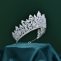 Diadème de luxe en cristal AB, couronne baroque, bijoux de cheveux de mariage, diadème pour princesse, pour anniversaire, couronne en cristal