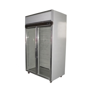 Présentoir intérieur vertical à double porte Présentoir commercial de glace Réfrigérateur vertical avec <span class=keywords><strong>distributeur</strong></span> de glaçons - Product Image 2