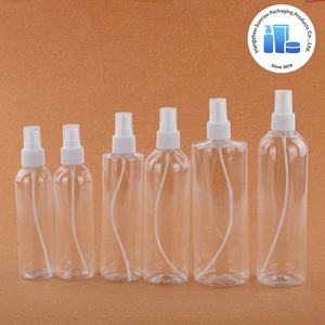 בקבוקי ספריי גליליים שקופים מפלסטיק PET בנפחים של 10 מ\\\"ל, 20 מ\\\"ל, 30 מ\\\"ל, 50 מ\\\"ל ו-100 מ\\\"ל עם משאבת ספריי ופקק הברגה לטיפוח העור - Product Image 3