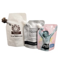 Pochette à bec liquide personnalisée de 50ml 100ml 200ml 1L 3L le sac à pochette debout pour l'emballage de masque capillaire à la crème de savon liquide