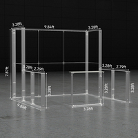 Stand d'exposition modulaire SEGO Lightbox 100x150cm, populaire, en aluminium, avec éclairage LED rétroéclairé, portable et résistant aux intempéries