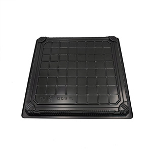 JY-81213 Schwarzer Einweg-Kunststoff-Lebensmittelbehälter Sushi-Box Verpackung Große Quadratische Box - Product Image 3