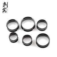 Oreille en acier inoxydable Double évasée Plug Expander Stretcher Earlet Jauges Piercing Body Jewelry