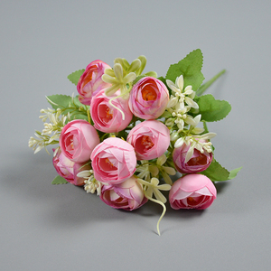 <span class=keywords><strong>Rosa</strong></span> <span class=keywords><strong>di</strong></span> seta artificiale all'ingrosso del mazzo del mazzo della fabbrica della primavera del fiore del tè <span class=keywords><strong>rosa</strong></span> della torta <span class=keywords><strong>di</strong></span> nozze della casa & decorazione <span class=keywords><strong>di</strong></span> natale - Product Image 4