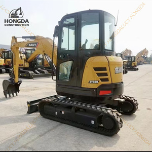Mini-excavatrice sur chenilles d'occasion de marque chinoise Sany SY35U, moteur PLC, pompe, boîte de vitesses, 3,5 tonnes, faible nombre d'heures de travail, garantie 1 an - Product Image 4