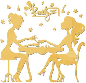 Decoración de Pared para Salón de Uñas, Adhesivo de Pared Acrílico 3D, Otra Decoración de Pared - Product Image 1