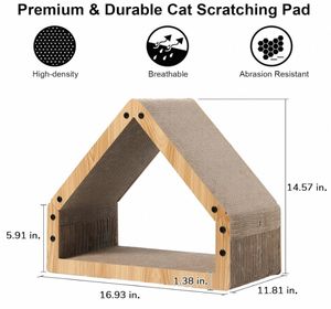 Casa de gato de fieltro universal para árbol de gato de cuatro estaciones moderna con tablero de garra vertical cama sofá juguete para rascar para gatos y perros - Product Image 4