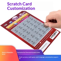 Fabricant de tickets de loterie à gratter personnalisés, cartes à gratter anti-contrefaçon avec impression UV, papier spécial/cuivre