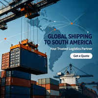 Expédition maritime rapide FCL Chine vers l'Amérique du Sud Brésil Pérou Chili Agent avec service d'entreposage gratuit