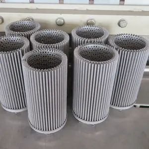 Washable Stainless Steel Wire Mesh Pleated Sintered Filter