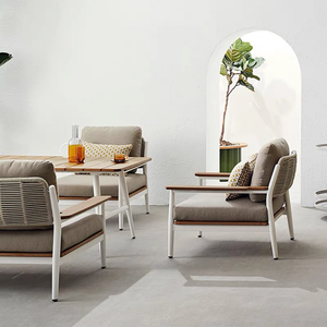 Al Aire Libre sofá de ratán Patio jardín terraza asiento Villa al aire libre sofá conjunto muebles de jardín - Product Image 1