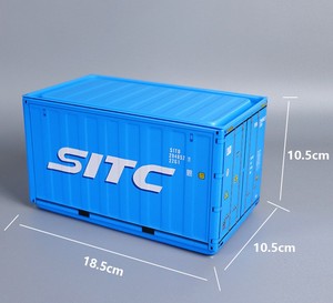 Boîte à mouchoirs en métal en forme de mini-conteneur maritime, modèle réaliste d'un conteneur de fret MSC SITC Hyundai, porte-mouchoirs - Product Image 6