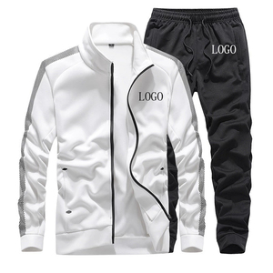 Survêtements de sport personnalisés pour hommes avec logo – Ensembles de survêtements de jogging vierges en polyester pour la course et la gym – Vente en gros - Product Image 1