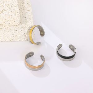 Bagues de thérapie magnétique tendance style punk pour la perte de poids, pour femmes et hommes, anti-ronflement, amincissantes, brûle-graisses, bijoux de santé - Product Image 5