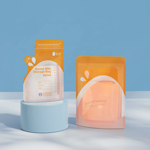 Sacchetto del dispositivo di raffreddamento del frigorifero del contenitore di stoccaggio del latte in polvere del <span class=keywords><strong>bambino</strong></span> della chiusura lampo sacchetti liberi di stoccaggio del latte materno BPA - Product Image 2