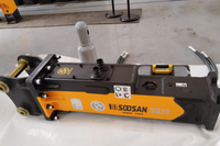Ciseaux hydrauliques SQ30 avec diamètre de burin de 53 mm pour excavatrices de 2 à 4,5 tonnes, garantie 1 an