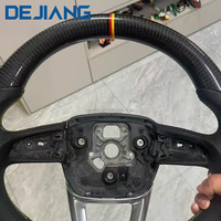 Volant en fibre de carbone pour Audi A3 8Y 8P 8V B8 B9 TTS A4 B8 B8.5 A5 A6 C6 C7 C8 4F A7 A8 Q3 Q5 S3 8V S4 S5 Rs3 Rs4 Rs5