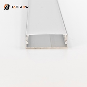 Hot Sale 30*10 Customized No Grooving Led Aluminum Profile for Back Led Strips <b>Light</b> with Aluminum Profile clear Milky Diffuser - Product Image 4