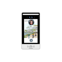 Interphone vidéo Android Thinmoo, vidéophone, reconnaissance faciale, code carte, écran tactile 5 pouces, pour immeuble multi-appartements