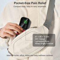 Masseur TENS rechargeable, stimulateur musculaire portable pour soulager la douleur, appareil de physiothérapie filaire avec 8 modes et 20 niveaux d'intensité