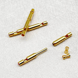 Quick Disconnect Brass Pin Gold Plated High Conductivity <b>Terminal</b> Pin Socket Series - Product Image 3